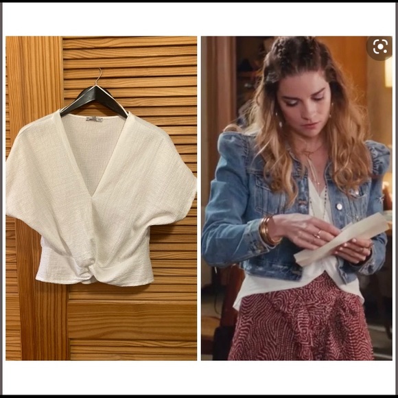 Zara Tops - Zara Kimono Blouse Alexis Rose Schitts Creek